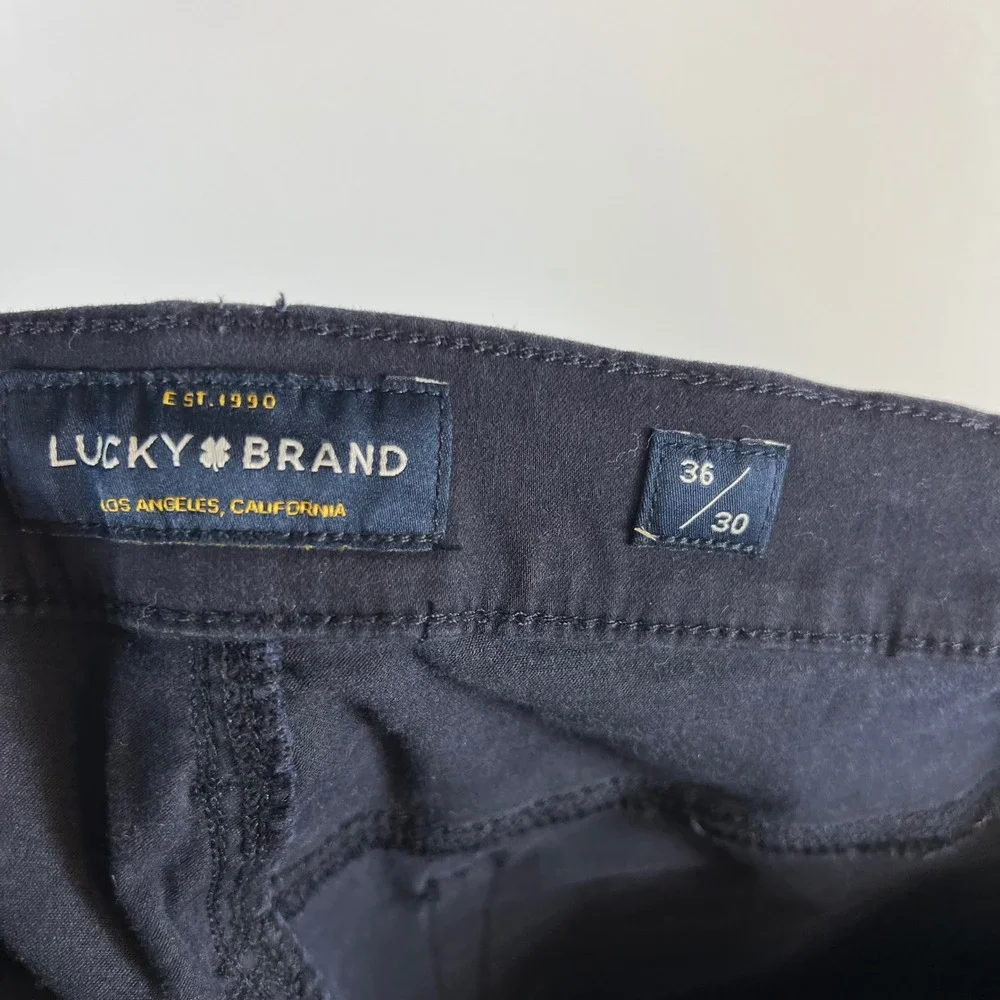 Lucky Brand Men Black Jeans size 36x30‎ Straight Leg Casual Everyday workwear